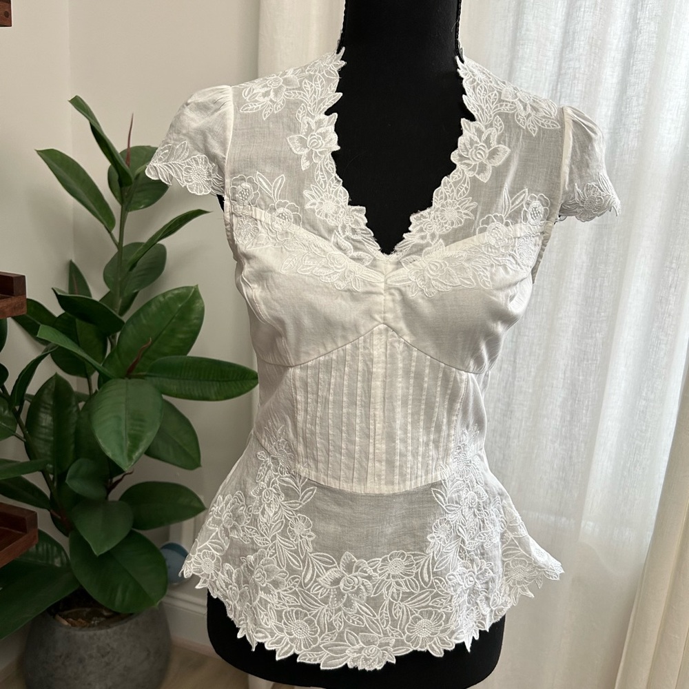 Karen Millen embroidered blouse